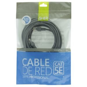 Bobina de Cable Ghia Cat5e Utp Rj-47 100% Cobre 5mts Color Gris Modelo GCB-016